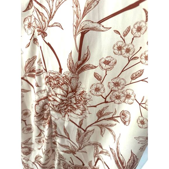 Cover up beach pool resort wear lightweight long sleeve stunning floral print - Picture 6 of 6